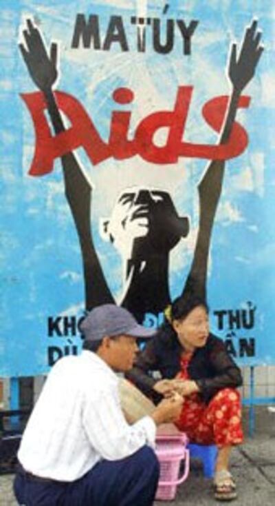 Bích chương phòng chống bệnh AIDS