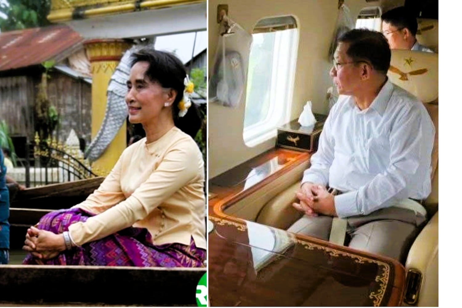ဒေါ်အောင်ဆန်းစုကြည်နဲ့ ဦးမင်းအောင်လှိုင် နှိုင်းယှဥ် Tiktok တင်သူ အဖမ်းခံရ