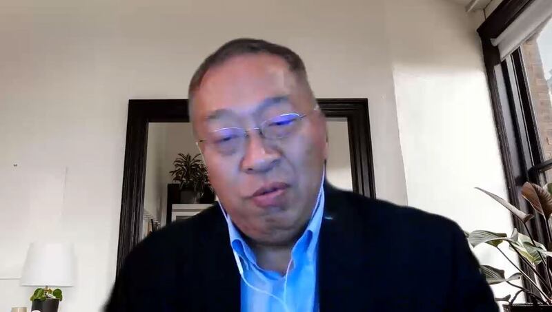 美国前国务卿蓬佩奥的中国政策首席顾问余茂春。（RFA）