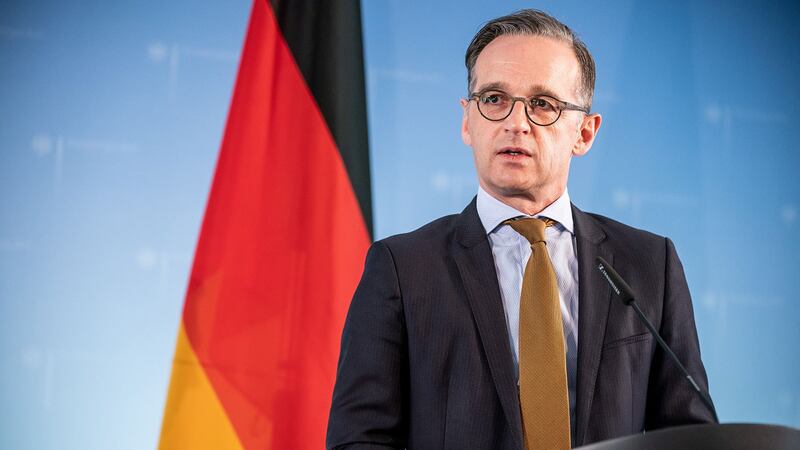 德国外长马斯(Heiko Maas)就香港国安法呼吁中国维护香港的言论和集会自由。（法新社）