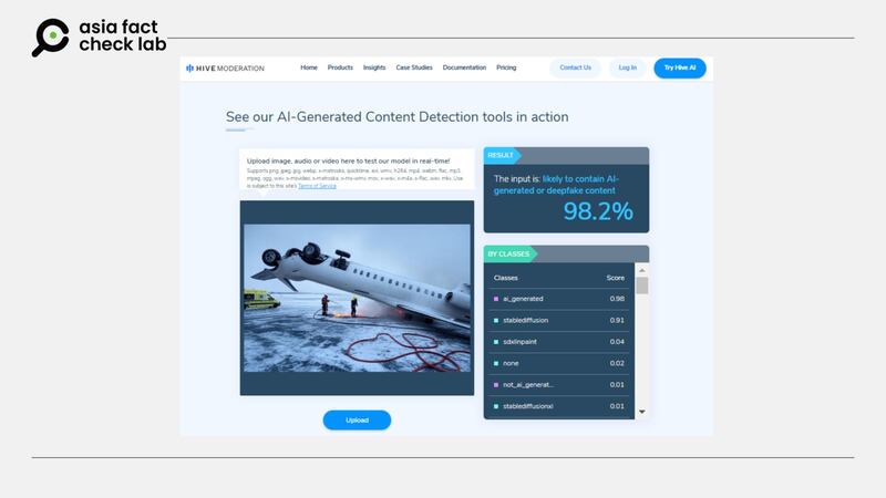 The image was judged as highly likely to have been AI-generated.