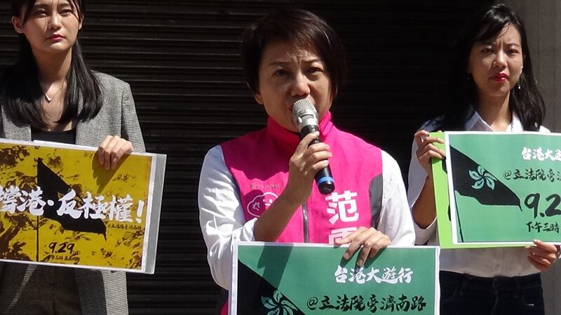 社会民主党立委参选人范云。（记者夏小华摄）