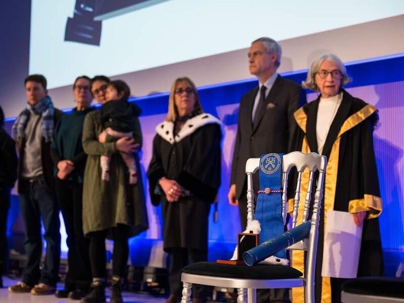 بىلگىيەدىكى بىريۇسسېل ھۆرىيەت ئۇنىۋېرسىتېتى (Université Libre de Bruxelles) دا دوكتور راھىلە داۋۇتقا پەخرى دوكتورلۇق ئۇنۋانى بېرىش مۇراسىمىنىڭ كۆرۈنۈشى، 2023-يىلى 14-دېكابىر، بىريۇسسېل