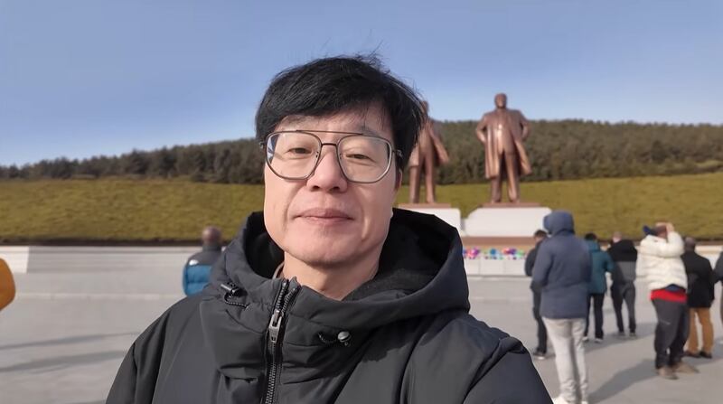 지난 3월초 북한 라선을 관광한 김영일 씨.