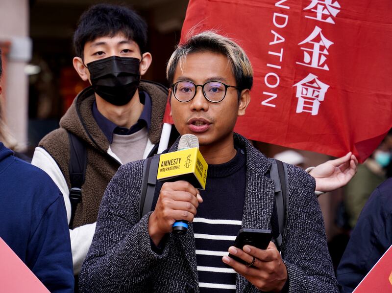 保護衛士倡議與研究專員陳靖捷批評，習近平上台後侵害人權的手段並沒停止。（淳音 攝）