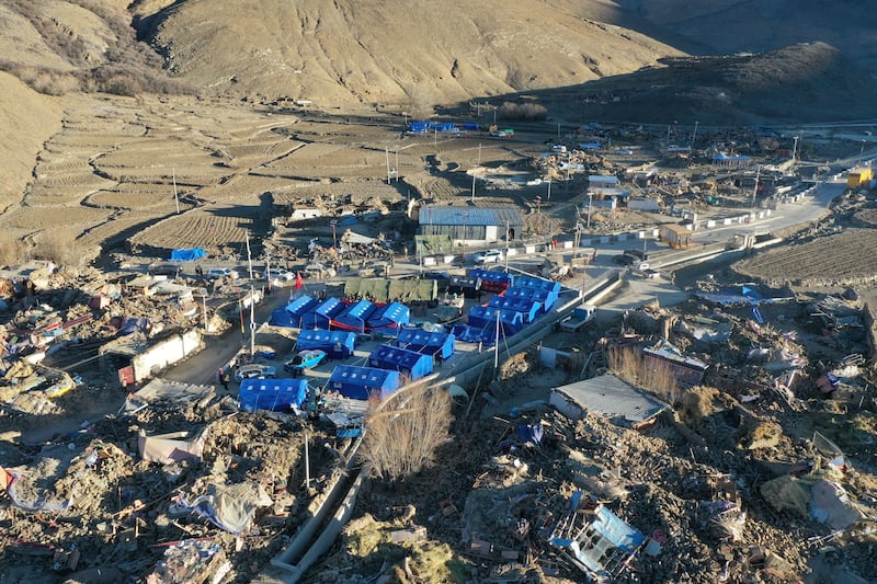 ༢༠༢༥ ཟླ་ ༡ པོའི་ནང་བོད་གཞིས་ཀ་རྩེ་དིང་རིར་ས་ཡོམ་བྱུང་རྗེས་གནམ་ཐོག་ནས་པར་ལེན་བྱས་པའི་པར་རིས།