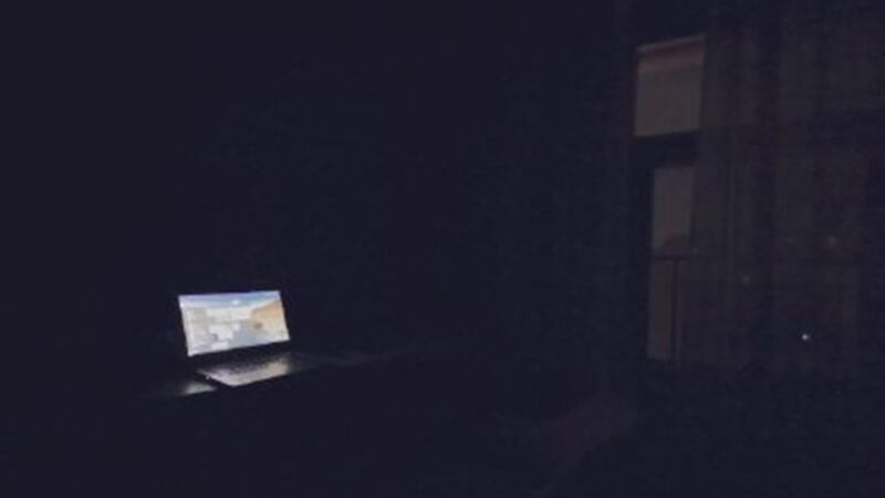 廣州一入住酒店的客人遭遇突然停電。(微博圖片)
