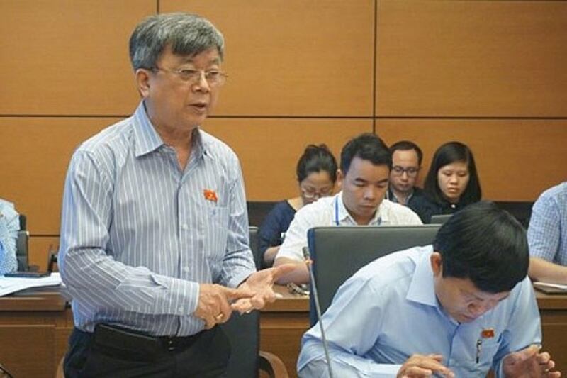 Đại biểu Quốc hội (ĐBQH) Trương Trọng Nghĩa tại phiên thảo luận tại tổ Quốc hội về Dự án Luật Luật sửa đổi, bổ sung một số điều của Luật Phòng, chống thiên tai và Luật Đê điều diễn ra hôm 18/11/2019.