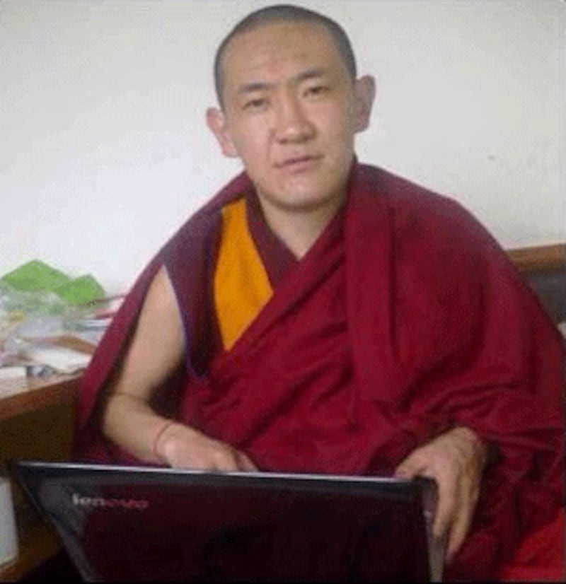 Tibetan monk Kelsang Chodar in an undated photo. (Photo courtesy of an RFA listener.)