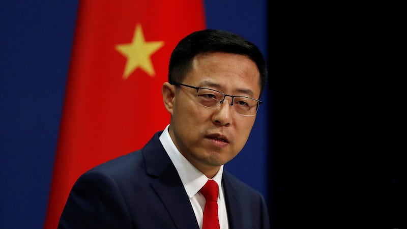 中国大陆外交部发言人赵立坚20日表示,中方坚决反对任何形式的美台官方往来,中方将根据形势发展做出正当、必要反应。(路透社)