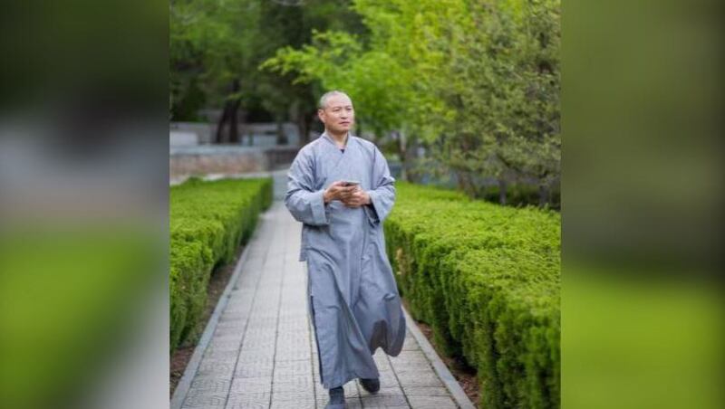 僧人“释道果”担心，《宗教活动场所管理办法》将对中国宗教发展带来负面影响。 （“释道果”独家提供，拍摄日期不详）