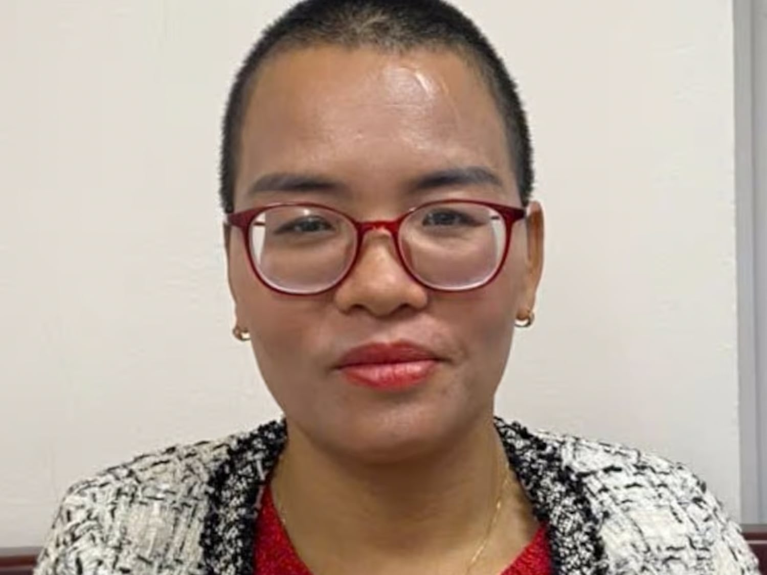 Dau Thanh Tam at the police station in Hanoi on Jan. 23, 2025.