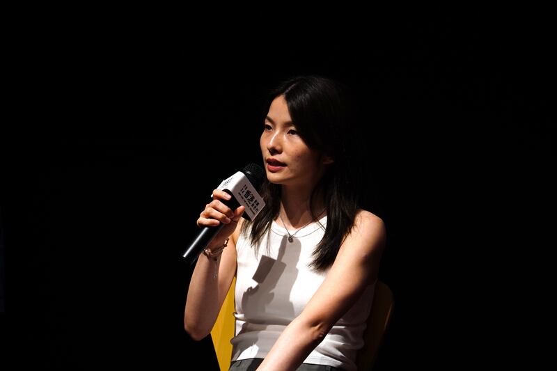 《但願人長久》導演祝紫嫣分享,在香港拍短片沒太多本錢。(淳音攝)