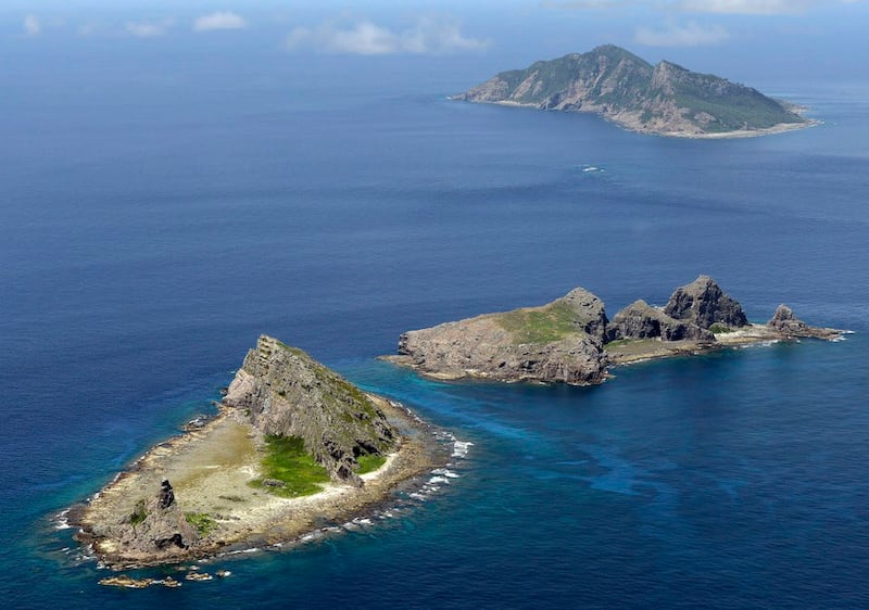 Hình minh hoạ. Nhóm các đảo thuộc đảo Senkaku mà Trung Quốc gọi là Điếu Ngư ở biển Hoa Đông