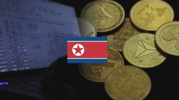 북한의 가상화폐 해킹 일러스트레이션.