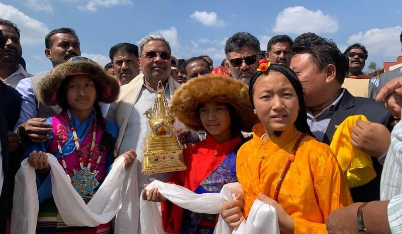 Tibetan Karnataka Chief Minister Siddaramaiah (1).jpg