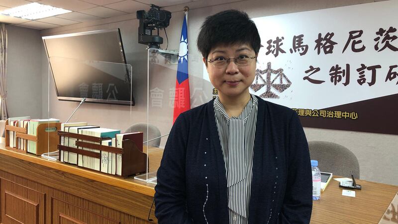 國立陽明交通大學科技法律學院林志潔認為「馬格尼茨基人權問責法」能提供彈性、快速的單方面制裁。（文海欣 攝）