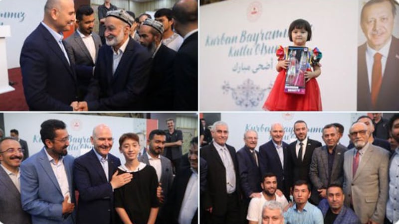 قۇربان ھېيتلىق ھېيتلىشىش پائالىيىتىدىن كۆرۈنۈش. 2022-يىلى 10-ئىيۇل، تۈركىيە.