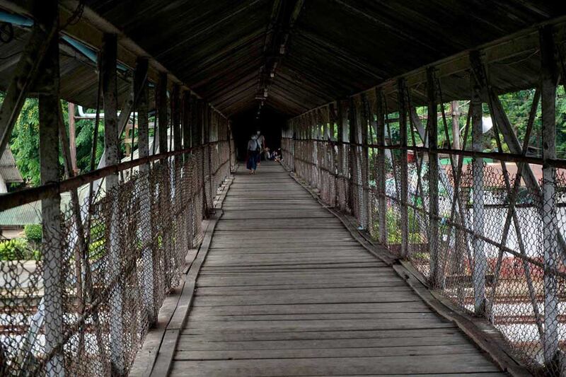 Now, places such as this overpass are nearly deserted. (Myo Min Soe/RFA)