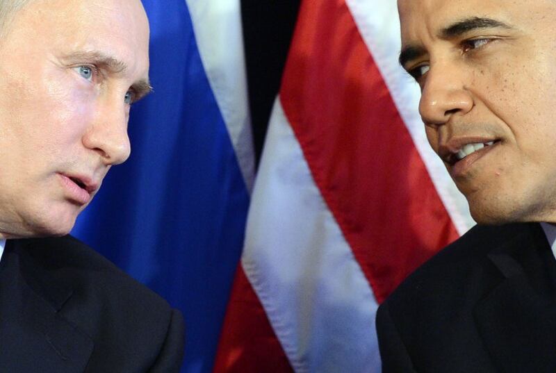 Tổng Thống Mỹ Barack Obama và Tổng Thống Nga Vladimir Putin tại Hội nghị G20 ở Mexico, ảnh minh họa chụp tháng 6 năm 2012.