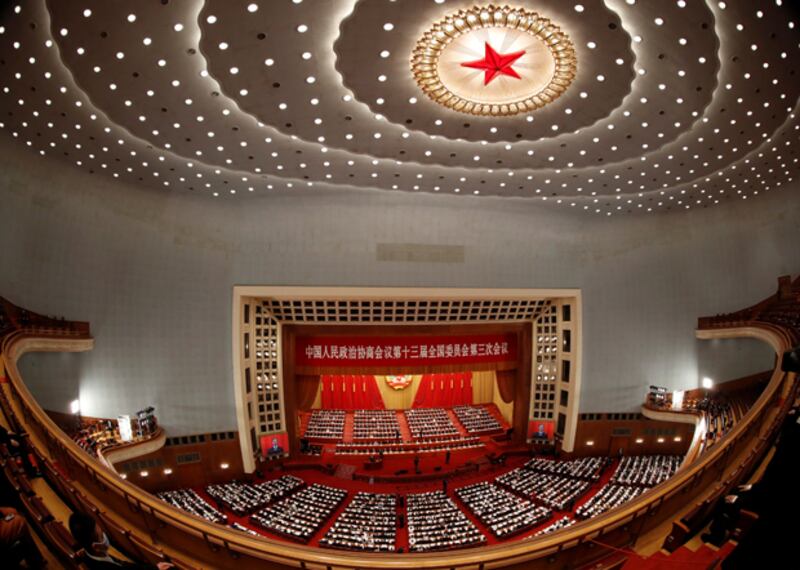 人大公布「港版國安法」議程，分析指情況較23條立法更嚴重。（路透社）
