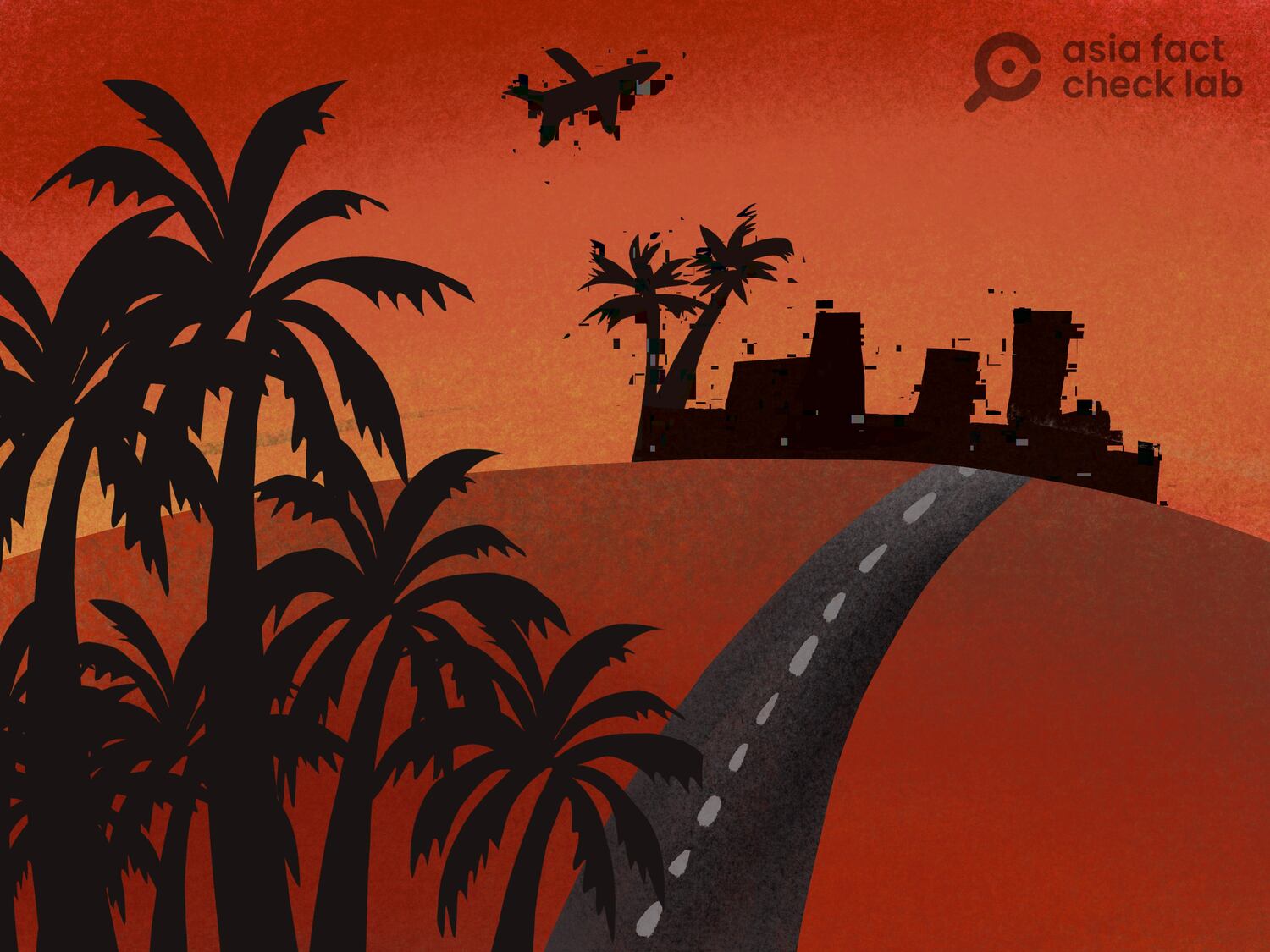 Does a video show California engulfed by wildfires?