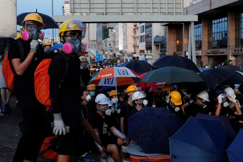 2019年的反修例示威,北京多次指斥為「顛覆」。(路透社資料圖片)