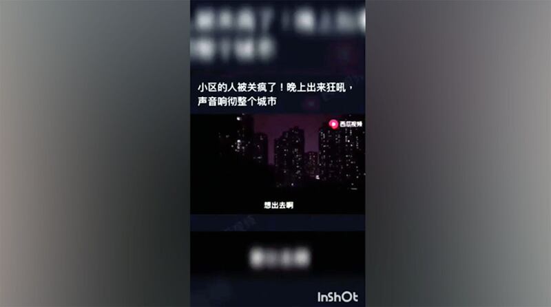 武汉人集体开窗向外嘶吼。（西瓜视频）