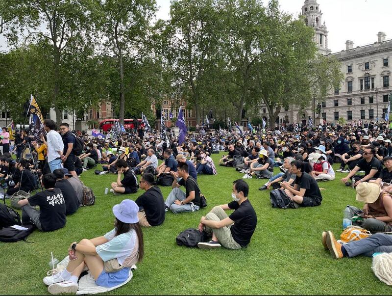 反送中运动4周年活动照片(吕熙摄)