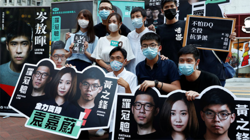 香港民主派初选投票（路透社）