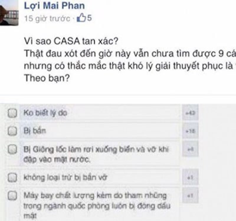 Hình chụp cuộc khảo sát ‘Vì sao máy bay CASA 212 tan xác' của nhà báo Mai Phan Lợi.