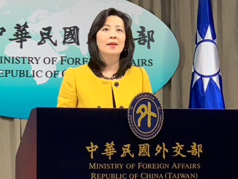 台湾外交部发言人欧江安重申南海问题“四原则”。(资料照)