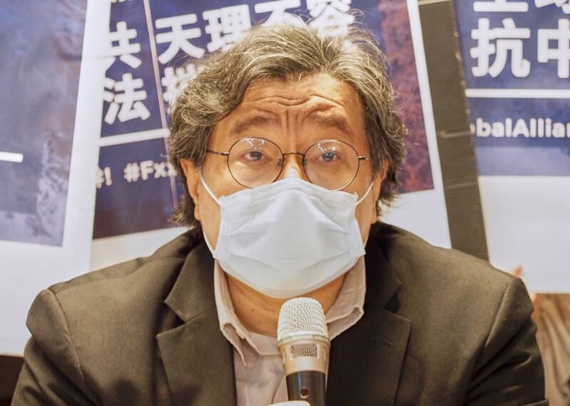 2020年5月27日，中央研究院副研究員吳叡人：中國解決完香港之後下一個就輪到台灣，現在幫助香港就等於幫助台灣。（鍾廣政 攝）