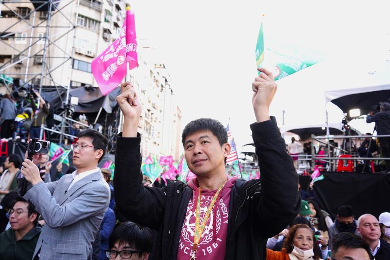 前香港區議員陳嘉朗覺得這是台灣人民正確的選擇。（淳音攝）