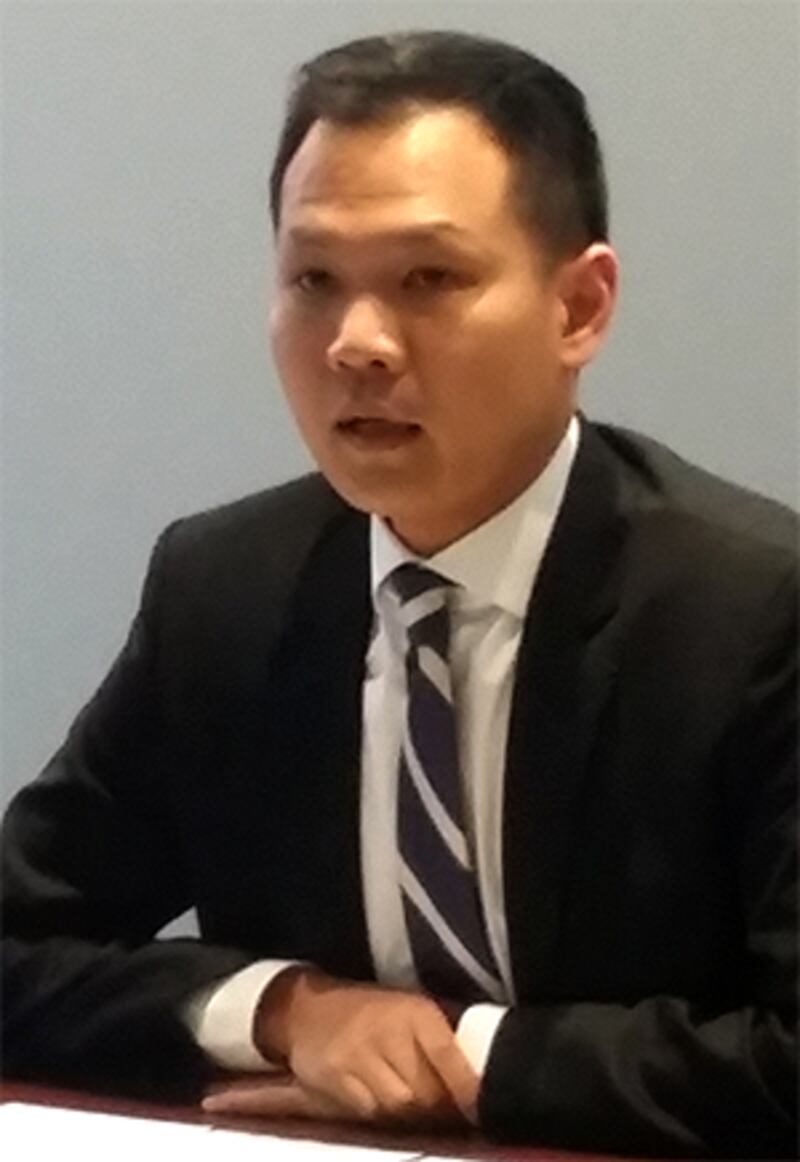 2015年6月23日,公民黨法律界議員郭榮鏗表示,一個政黨的政治方向,會因應不同時代而改變。(相片由黃樂濤攝)