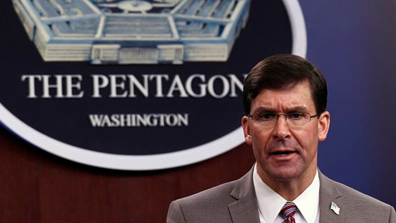 美国国防部长埃斯珀（Mark Esper）（美联社）