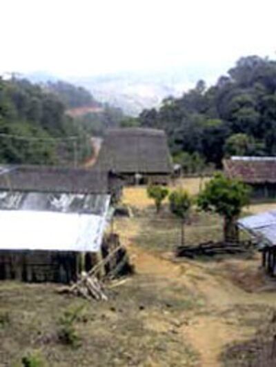 Buôn làng ở Kontum