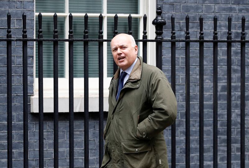 保守黨下議員、前保守黨黨魁施志安（Iain Duncan Smith）質疑英國在制裁行動上遠遠落後於美國。（路透社資料圖片）