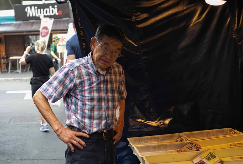 YOSHIAKI表示,日本魚市場會漸漸調整,國內對海產需求大,中國禁進口長遠不會造成很大影響。(張仕仁攝)