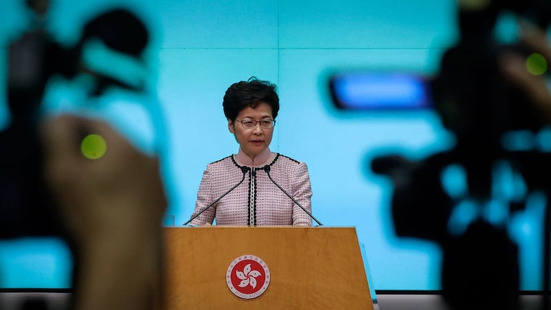 香港特首林郑月娥。（资料图/美联社）