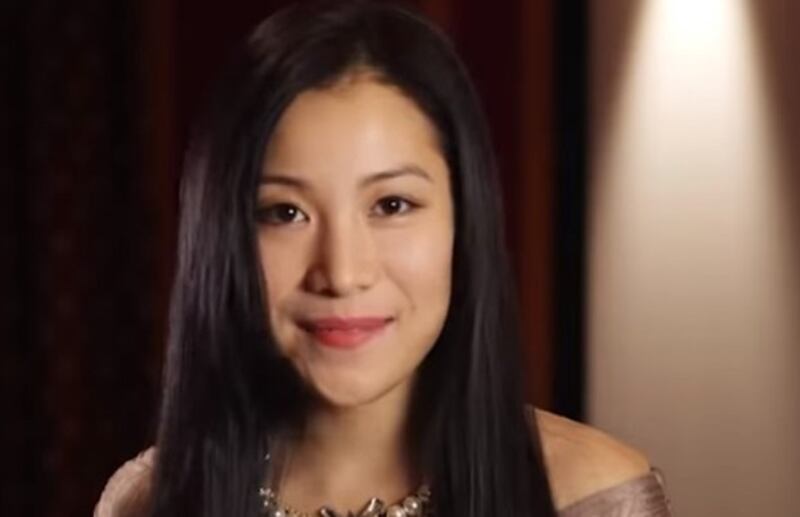赵利的女儿赵一铭 (视频截图)