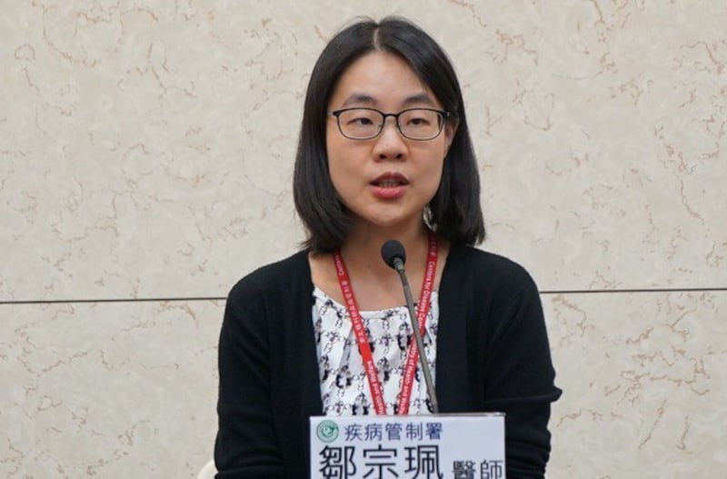 台湾疾管署医师邹宗珮表示,中国传出的新型猪流感,并无传人的直接证据。(疾管署提供)