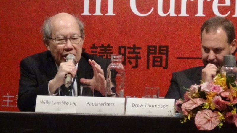 香港中文大学中国研究中心客座教授林和立。(记者夏小华摄)