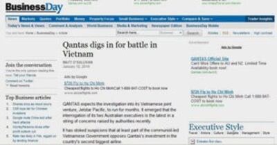 Vụ Jestar Pacific trên tờ The Sydney Morning Herald 