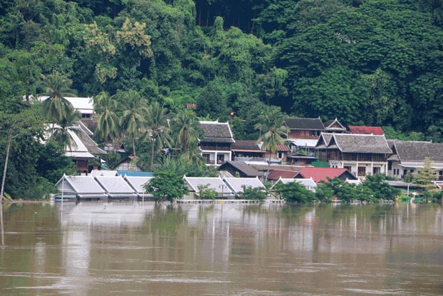 Flooding from typhoon swamps northern Laos, Myanmar’s Inle Lake area