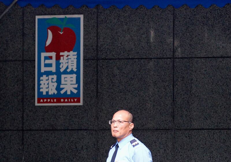 2003年5月2日,《台蘋》在時值台灣SARS疫情最嚴重之際宣布創刊,18年來創下每日銷售份數最多、和退報份數最少排行榜前3名成績。(路透社資料圖片)