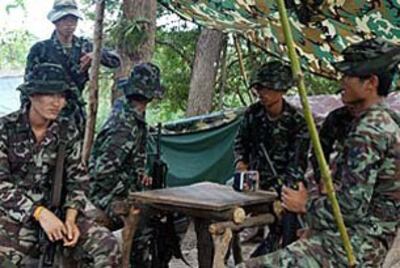 Binh sĩ Thái tại biên giới Thái-Campuchia
