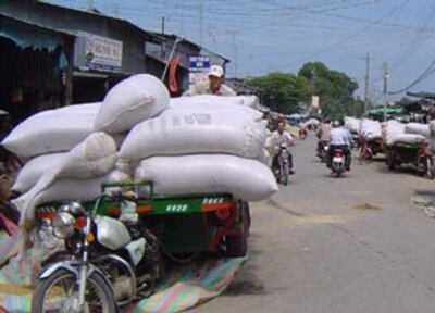 Gạo ứ đọng nhiều nơi