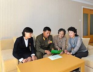북한이 평양 보통강 기슭에 지은 '체육인 살림집'(주택).