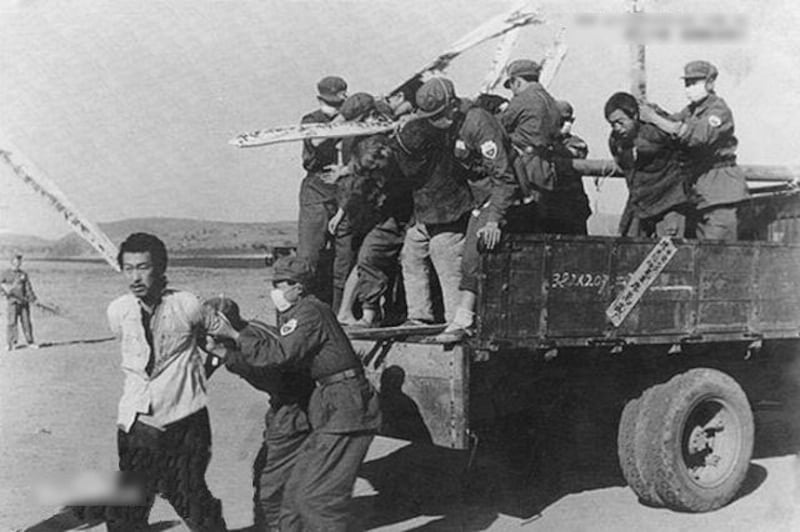 中共镇反运动历史图片。(Public Domain)